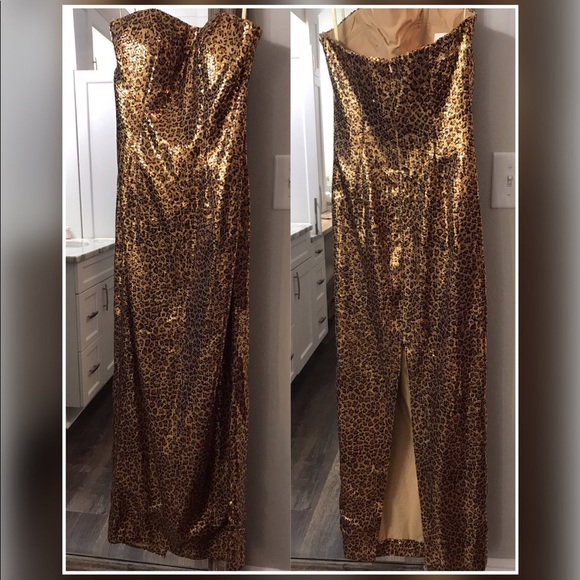 Leopard sequin dress - Picture 1 of 5